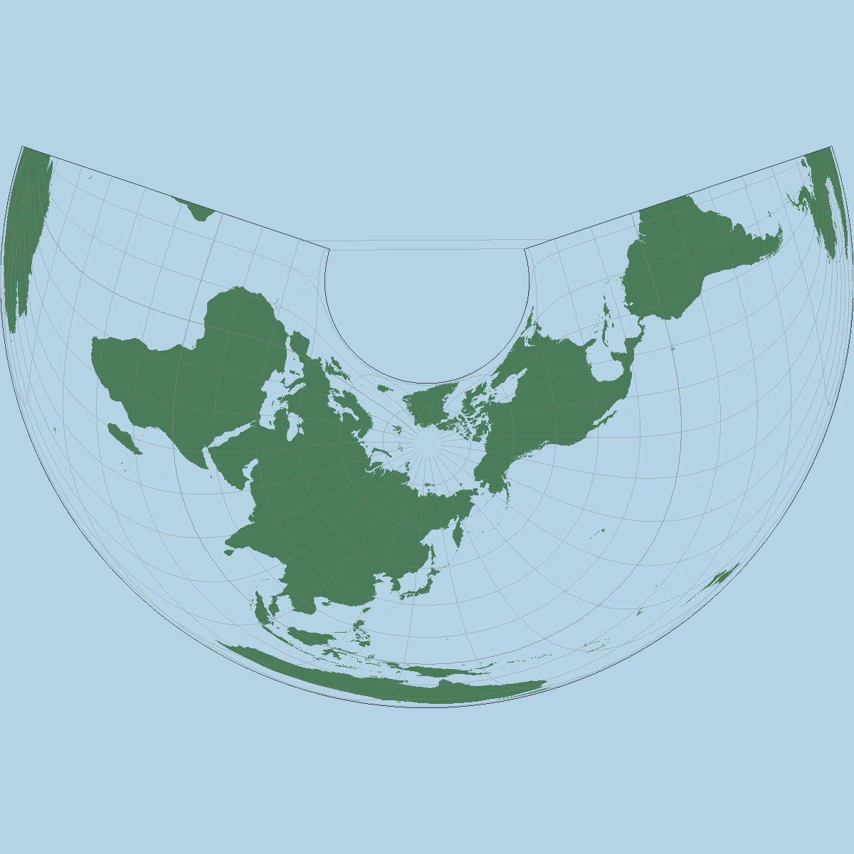 アルベルス正積円錐図法
