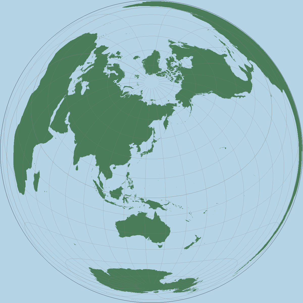 ランベルト正積方位図法