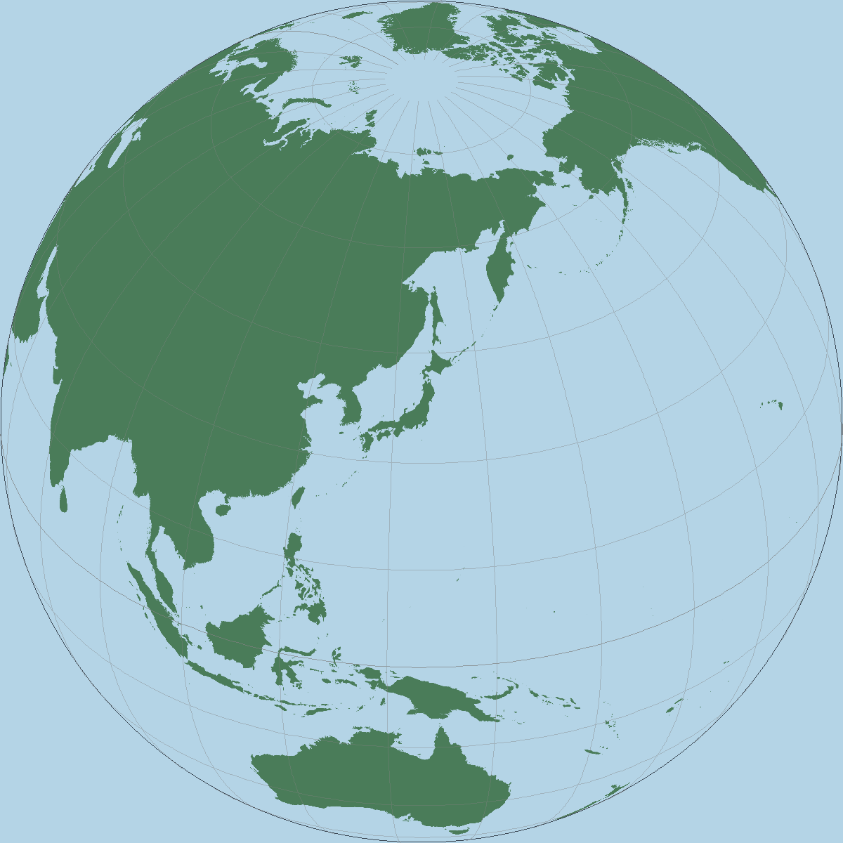 正射（地球儀）図法